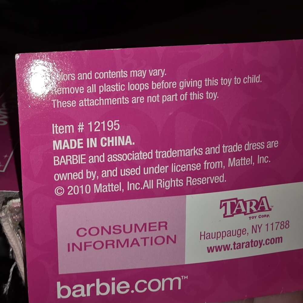 2010 VINTAGE  Barbie Pink DOLL & Fashion Binder CASE HOLDER CARRIER - Picture 5 of 6